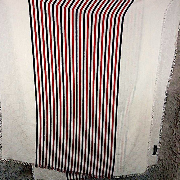 Authentic Gucci Rare Tom Ford Silk Blend Web GG Scarf - Picture 1 of 8